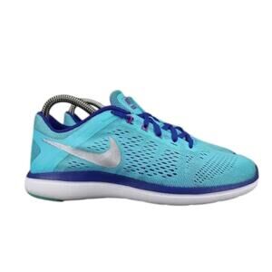 Nike Shoes Womens 6.5 Sneaker Athletic Trainer Flex 2016 Run Active Comfort Blue